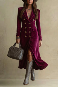 Victoria | Velvet Blazer Dress
