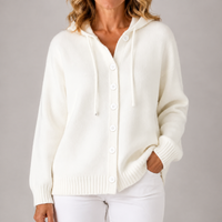 Bella | Cardigan in maglia con cappuccio Cozy