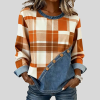 Charlene | Top a maniche lunghe patchwork