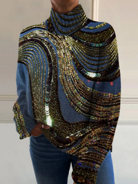 Charlotte | Maglione a collo alto natalizio