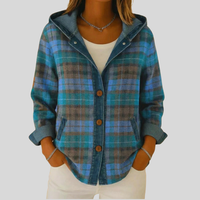 Maribeth | Giacca a camicia scozzese con cappuccio