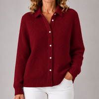 Ami | Cardigan classico in maglia waffle