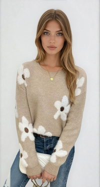 Daisy | Maglione in maglia Floral Bloom