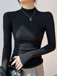 Vivienne | Top elegante a collo alto