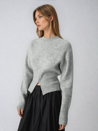 Rosalind | Maglione in maglia morbida con mezza zip