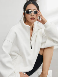 Evangeline | Pullover casual con mezza zip