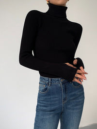 Greer | Maglione a dolcevita a coste