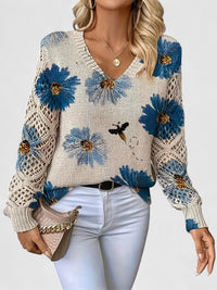 Kathleen | Maglione traforato a fiori