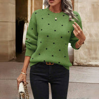 Calendula | Maglione in maglia accogliente a pois