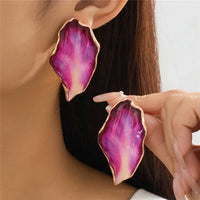 Petal Drop Statement Earrings