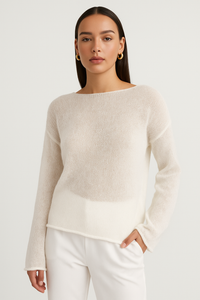 Elodie | Maglione a barchetta Airy