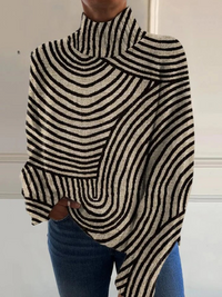 Carys | Maglione a dolcevita con motivo a righe