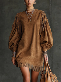 Hayley | Miniabito vintage con maniche