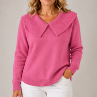 Yari | Maglione in maglia con colletto elegante
