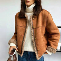Elegant Cozy Sheepskin Jacket Vivienne™