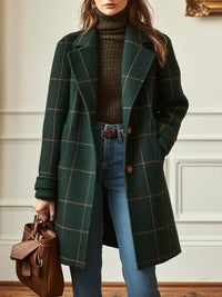 Retro Check Tweed Coat Kayla™