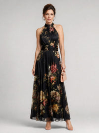 Valérie | Midi Halter Dress