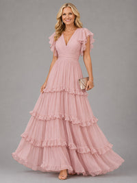 Suzette | Romantic Long Dress Powder Pink