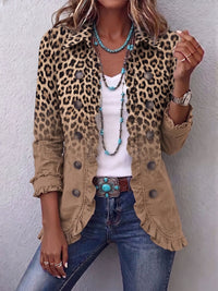 Tawny™ | Giacca a balze con sfumatura leopardata vintage
