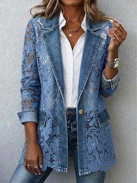 Lacinda™ | Blazer con inserti in pizzo floreale